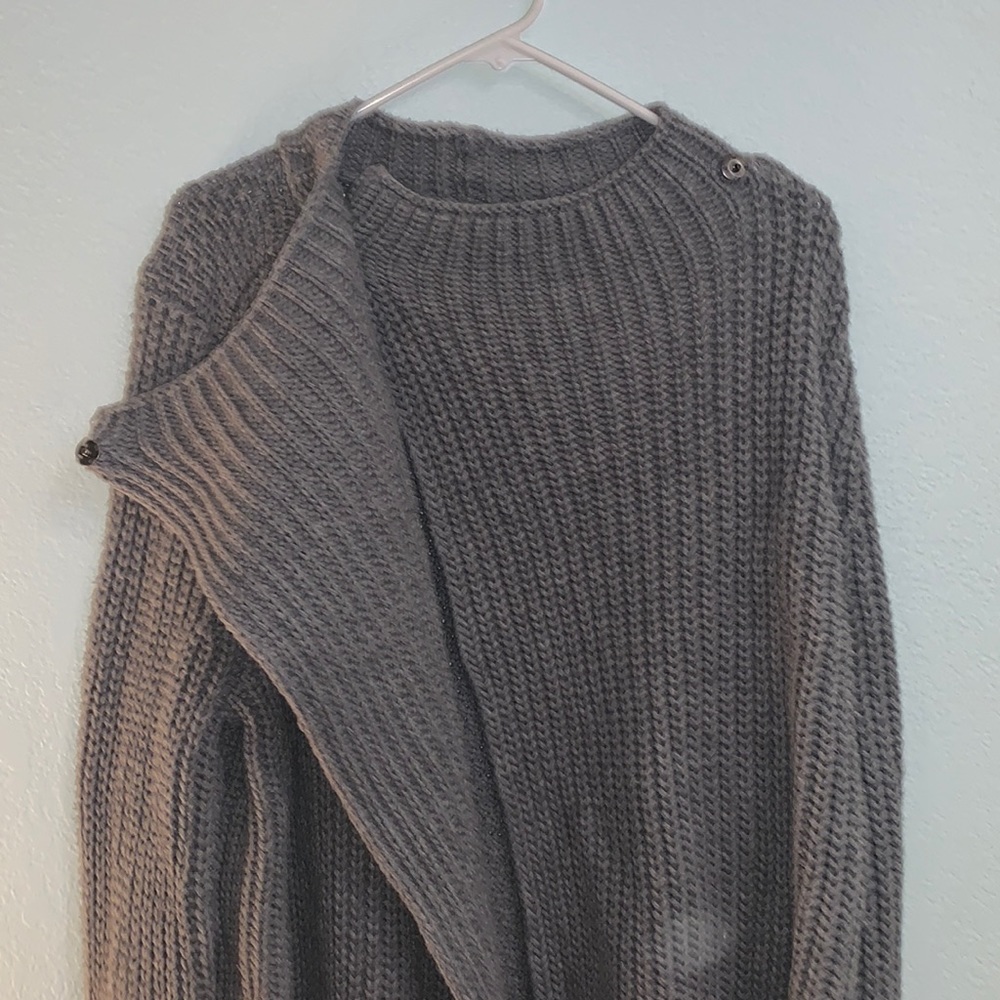 Grey Sweater Jacket - Picture 2 of 4